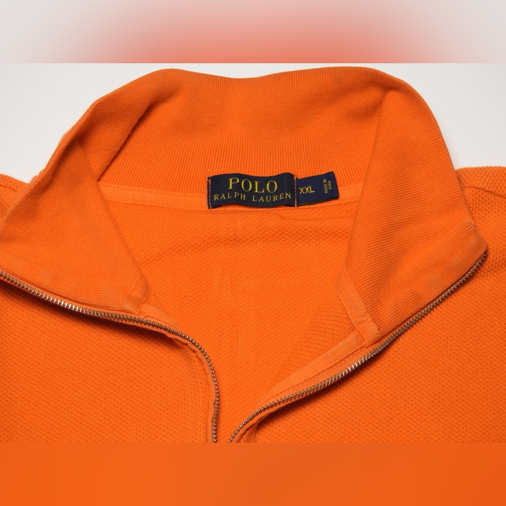 Polo Ralph Lauren Men’s Polo Woven Pique-Knit QuarterZip Sweater, Sz XXL